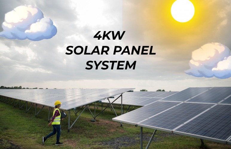 4kW solar panel system in india